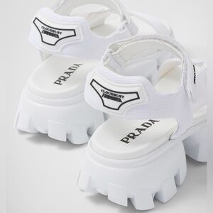 PRADA Authentic Sporty Woven Nylon Tape Sandals